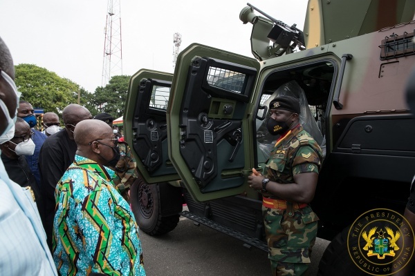 President Akufo-Addo Presents 40 Armoured Personnel Carriers To Armed Forces